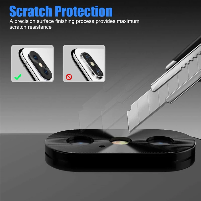 Ультратонкий металлический защитный чехол для задней камеры IPhone X XR XS Max