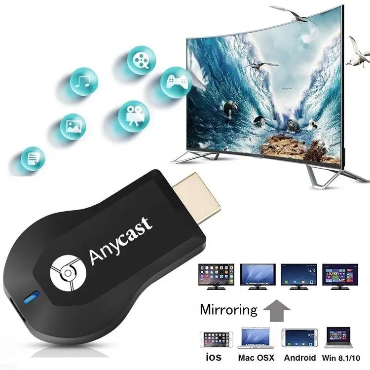 ТВ-флешка M9 Wi-Fi адаптер для телефона беспроводной приемник Anycast DLNA Miracast Airplay