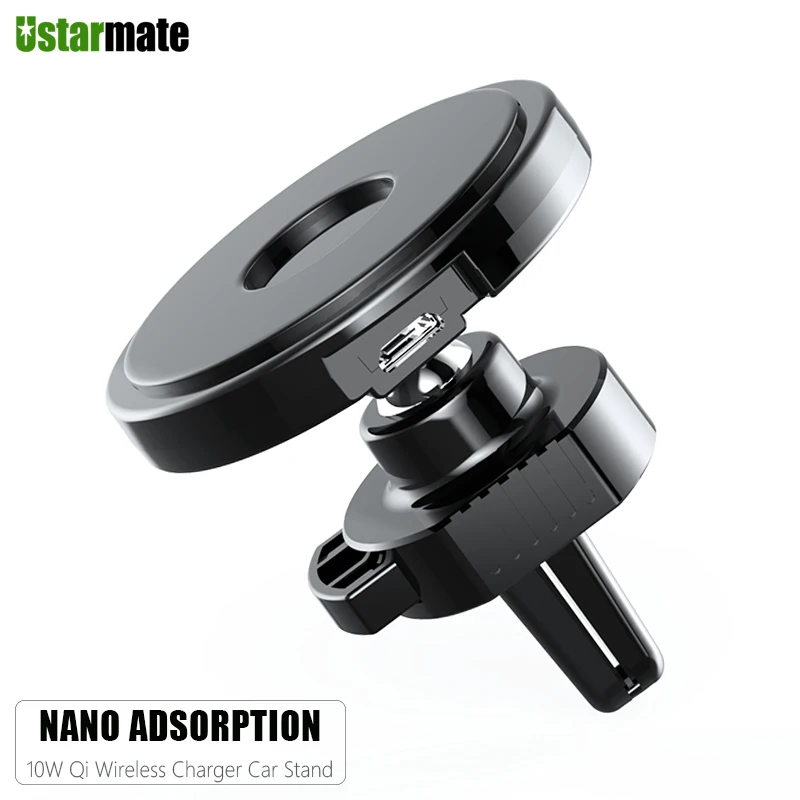 Автомобильный держатель с нанопоглощением Беспроводная подставка для быстрой