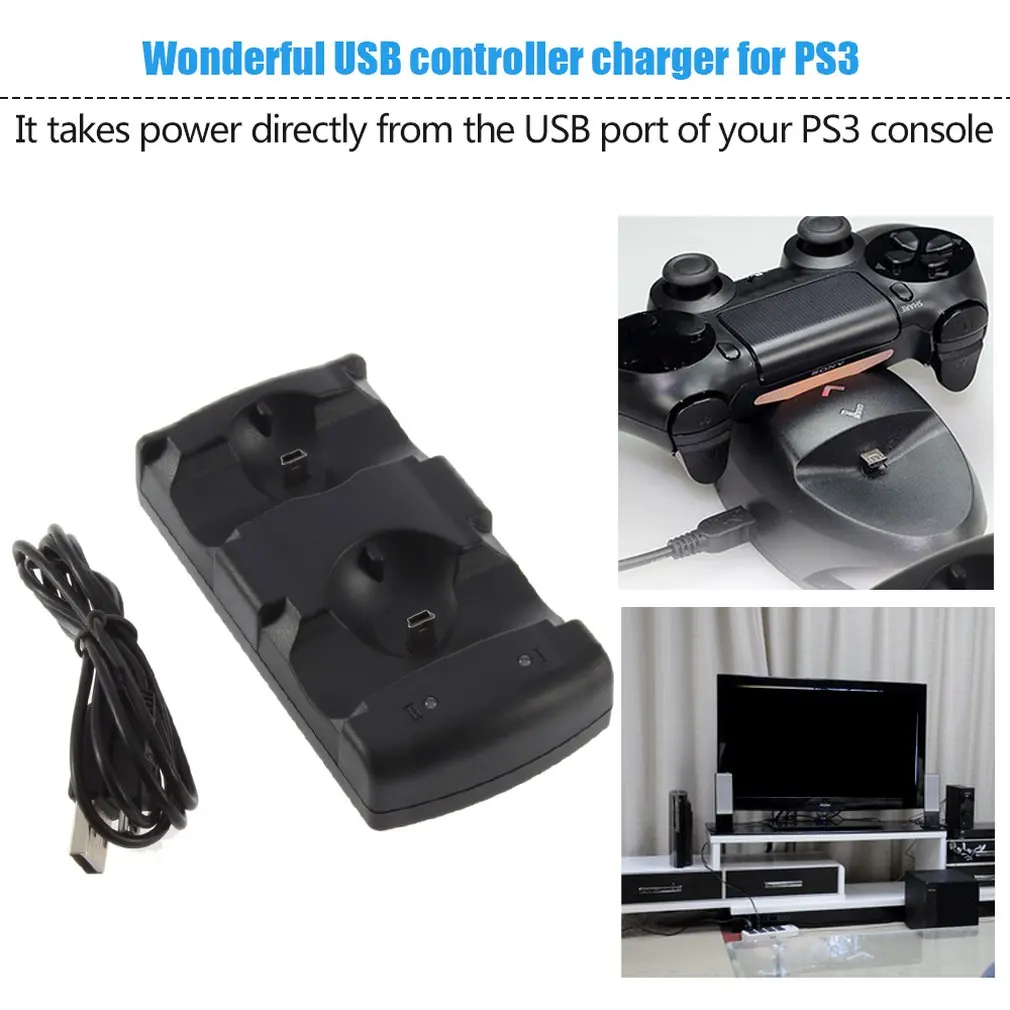 

2 in 1 Dual charging dock charger for Sony PlayStation3 Wireless controller for PS3 controller Hot Worldwide for ps3 charger