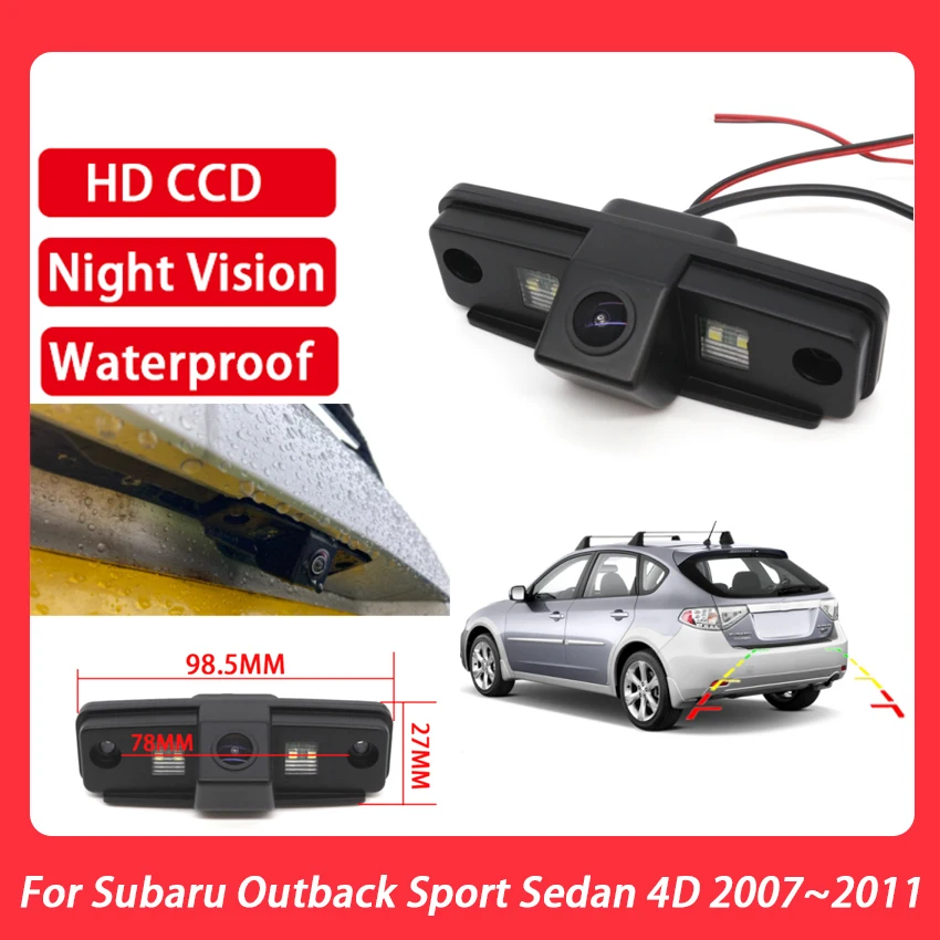 

HD 1080*720 Fisheye Lens 170 Degree Car Reversing Rear View Camera For Subaru Outback Sport Sedan 4D 2007 2008 2009 2010 2011