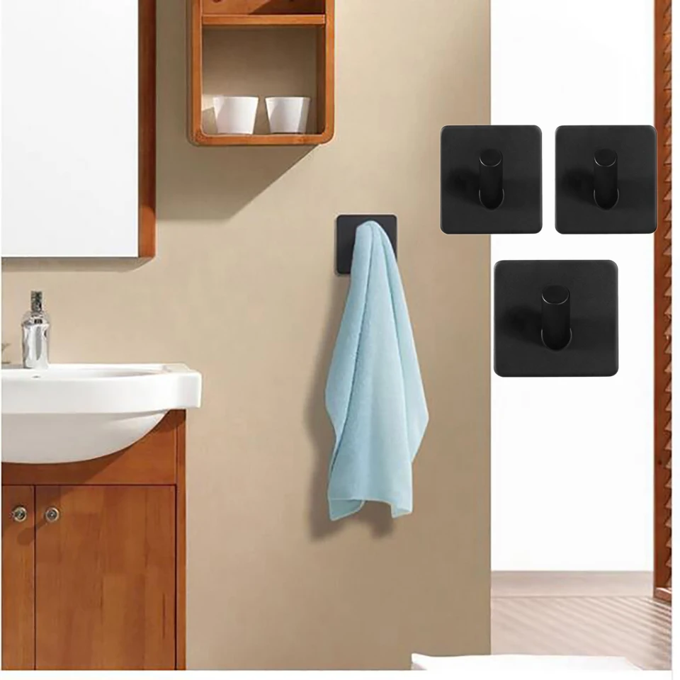 3 м самоклеющиеся Крючки из сверхпрочной нержавеющей стали настенные крючки для