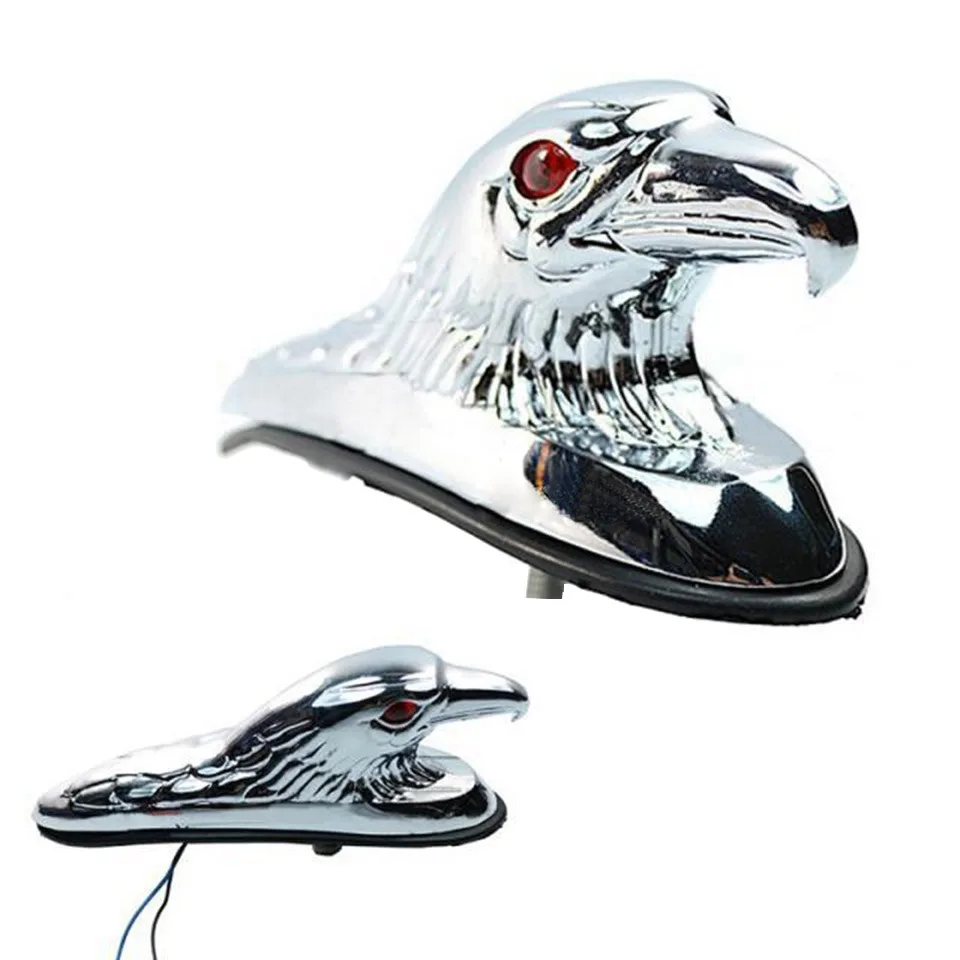 Новый хром переднее крыло рамка голова Орла орнамент статуя для мотоцикла