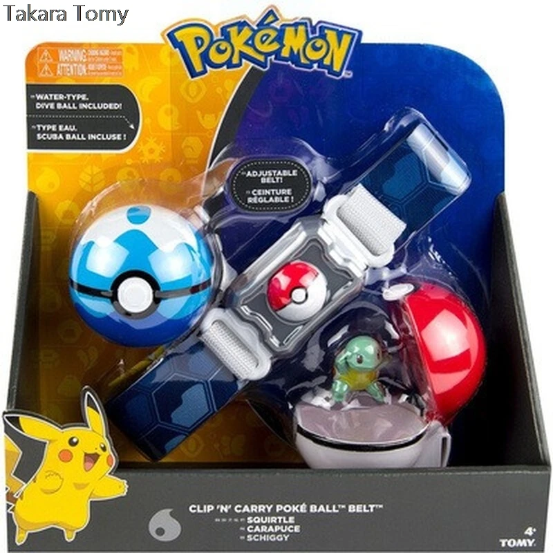 Takara Tomy японское аниме Pikachu Покемон Клип N переносной мяч ремень костюм косплей