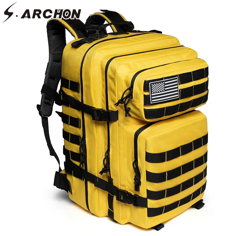 

S.ARCHON 50L тактический военный рюкзак для мужчин/женщин, водонепроницаемый рюкзак для фитнеса, повседневный модный вместительный рюкзак для м...