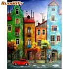Набор красок RUOPOTY для рисования по номерам, цветные наборы для рисования для дома и улицы, ручная роспись, рама 60x75 см, холст, современное искусство для дома