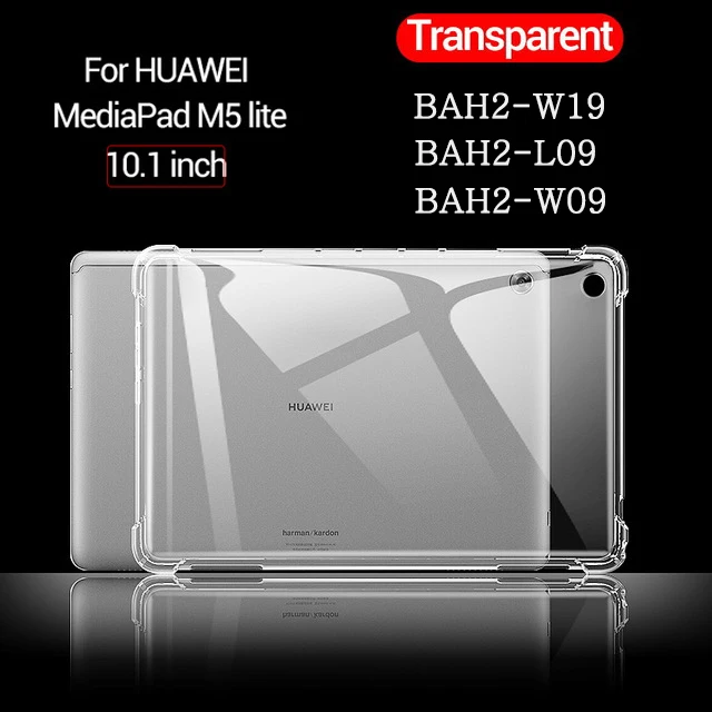 

Противоударный силиконовый чехол для Huawei MediaPad M5 Lite 10,1 BAH2-W09/L09/W19, прозрачная резиновая задняя крышка, гибкий бампер