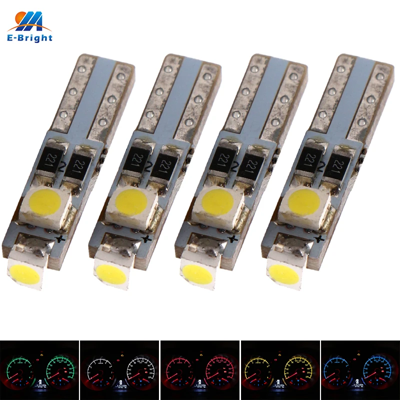 YM E-Bright 4 светодиодный т. T5 светодиодные лампы для приборной панели автомобиля 1210