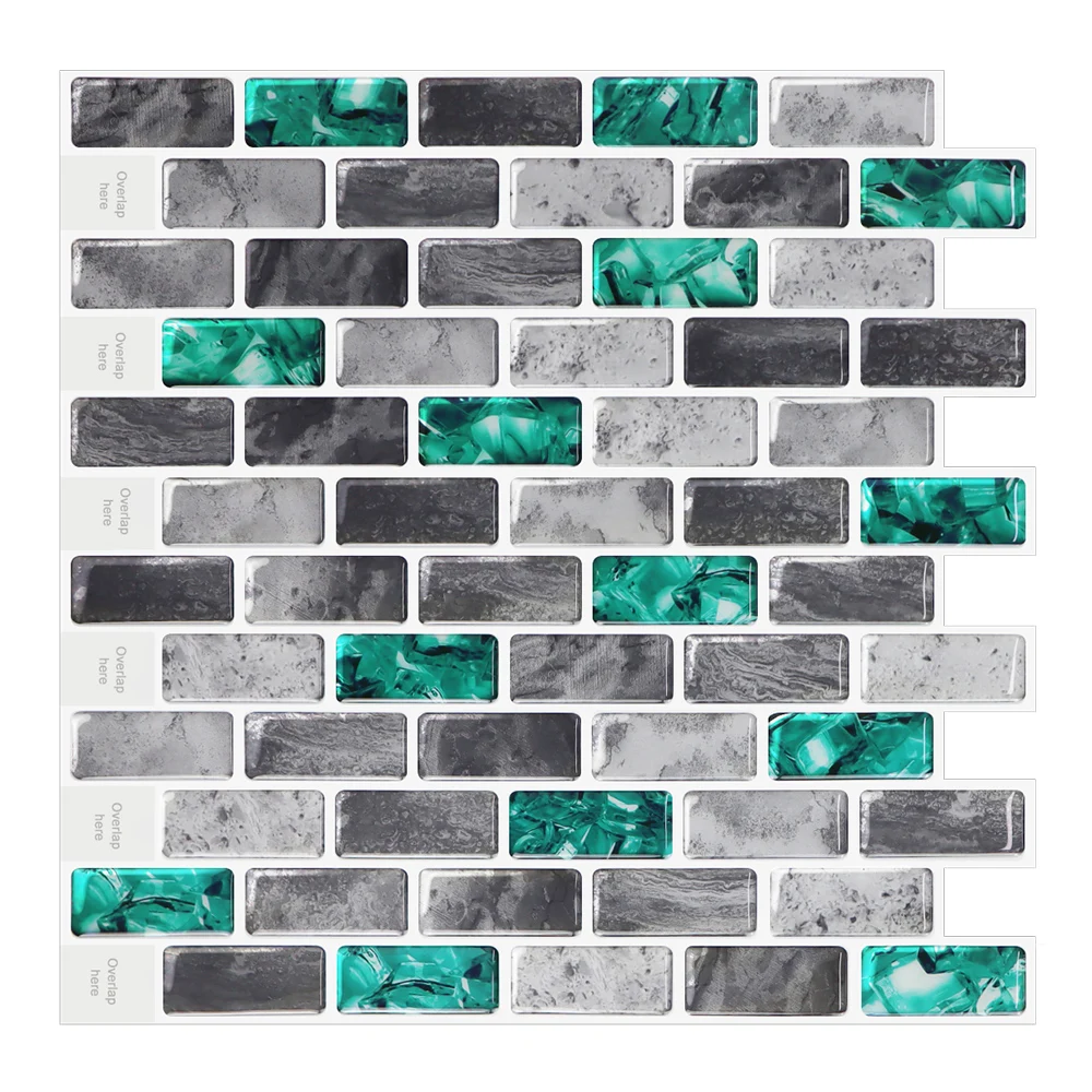 

WODECOR Peel And Stick Kitchen Waterproof Backsplash, Restaurant Decorative Wall Tiles, Home Decorations- 1 Sheet