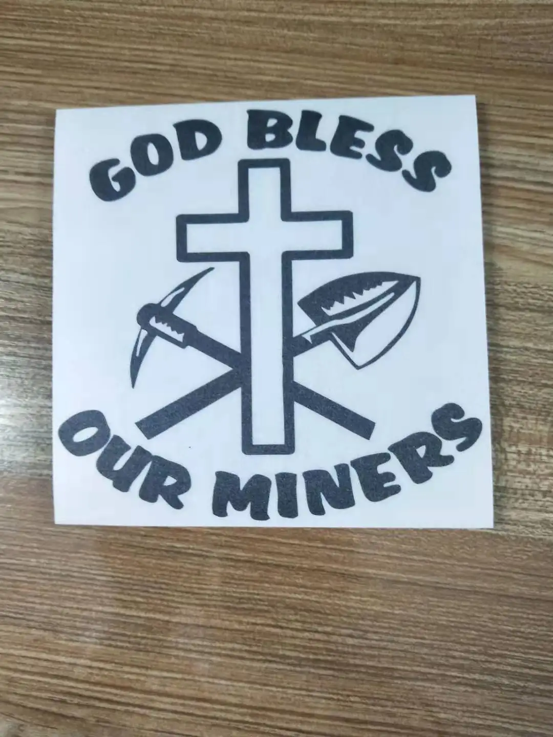 15*15 см Виниловая наклейка для угольного шахтера God Bless Our Miners Car Truck виниловая
