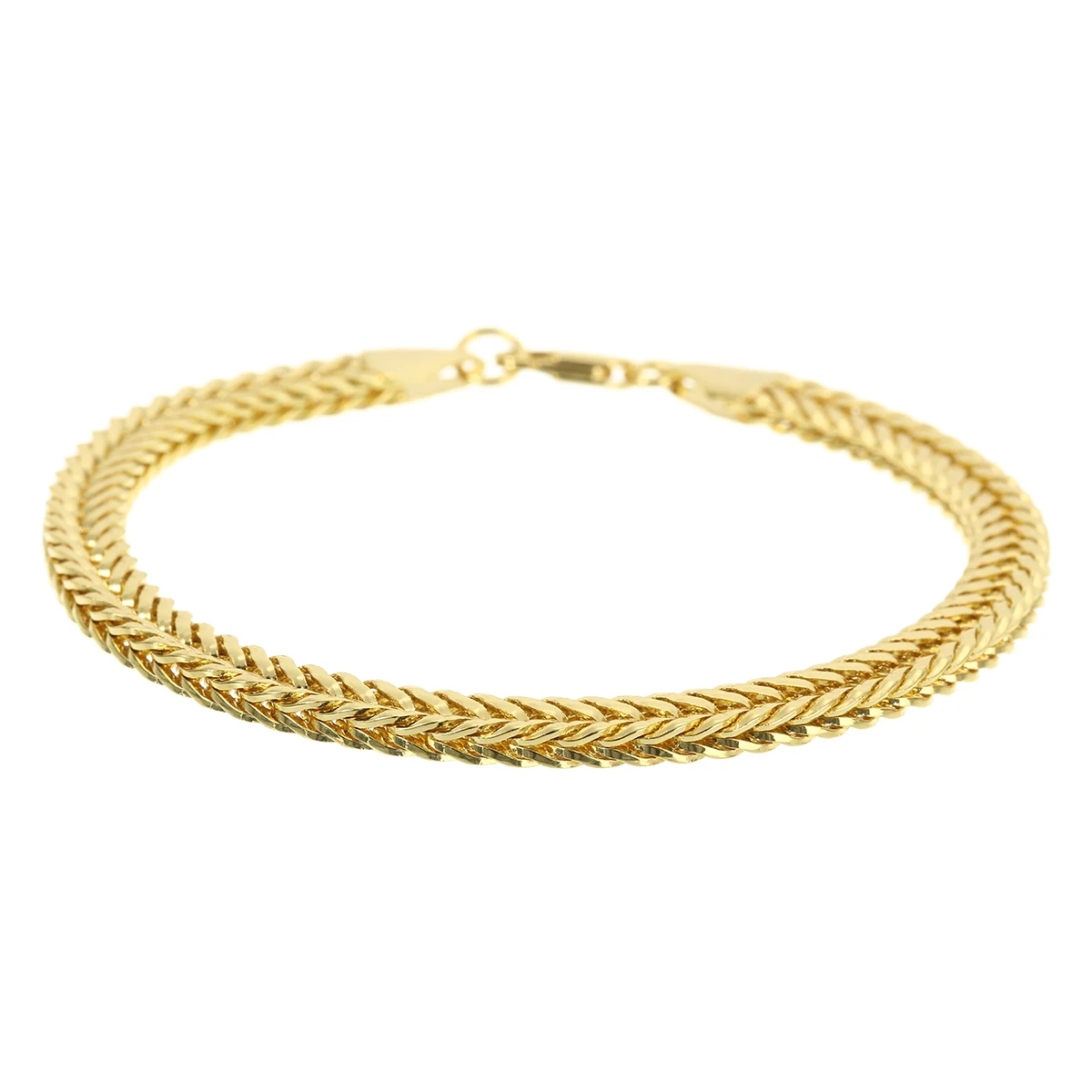 Классический мужской браслет винтажный желтого и золотого цвета браслеты