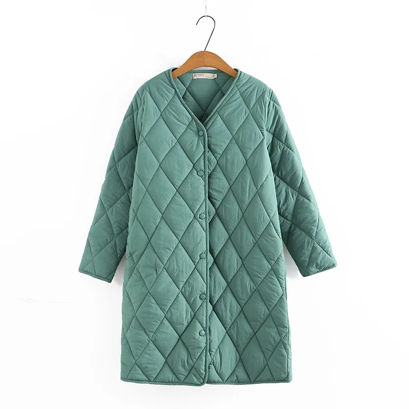 

Парка женская зимняя с длинным рукавом и V-образным вырезом, батальных размеров