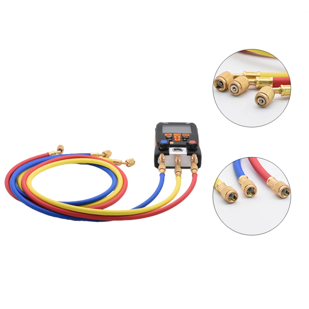 Шланги для охлаждения 3 шт./компл. 1 5 м r R134a R410a R22 R12 R502 Testo 550 инструменты