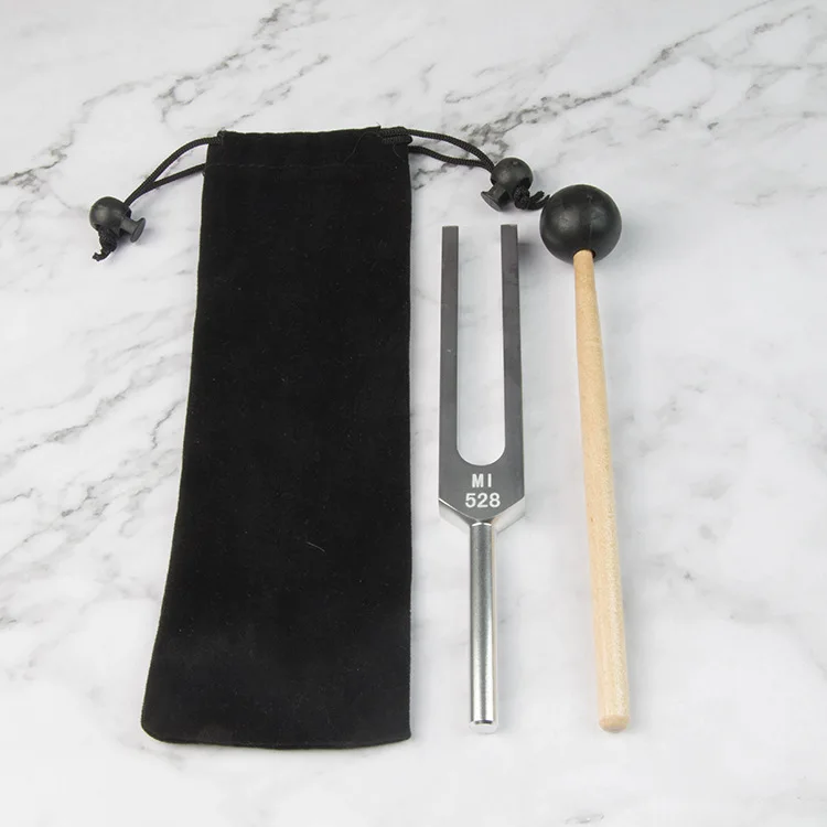 

528HZ Aluminum Alloy Chakra Hammer Tuning Fork With Mallet Sound Healing Therapy For Ear Care Medical Neurological Instrument