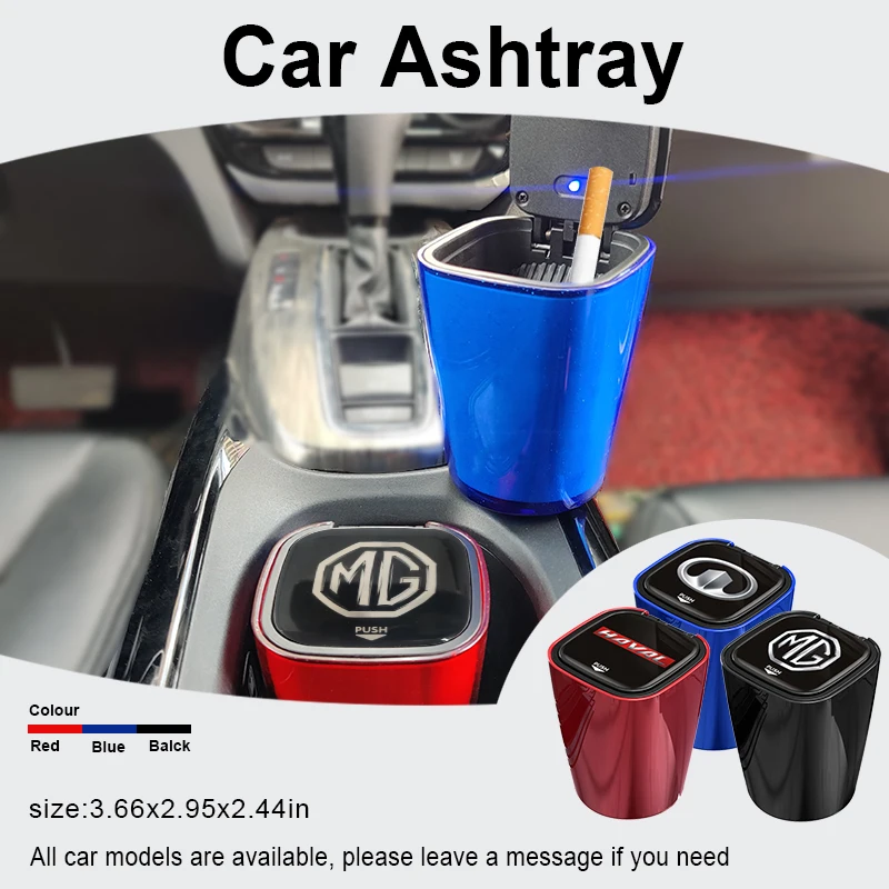 

1pcs universal car ashtray portable LED ashtray For Subaru Legacy LEVORG WRX Outback XV Forester Ascent Exiga SOLTERRA Tribeca