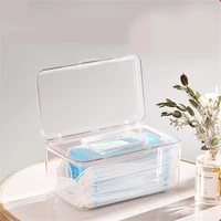 transparent tissue box storage case multifunctional container storage rack pumping box bathroom waterproof storage box fitting