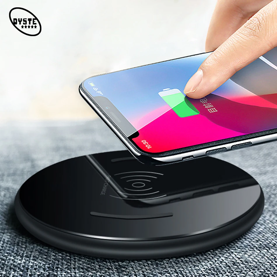 Беспроводное зарядное устройство QI для iPhone X 8 Plus автомобильный адаптер зарядки