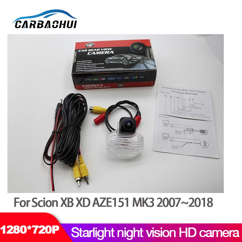 Автомобильная камера заднего вида Starlight ночного видения для Scion XB XD AZE151 MK3 2007 ~ 2018 CCD