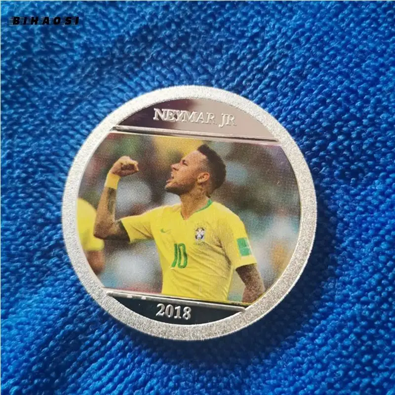 Чемпионат мира по футболу Бразильская звезда Юбилейный медальон позолоченный