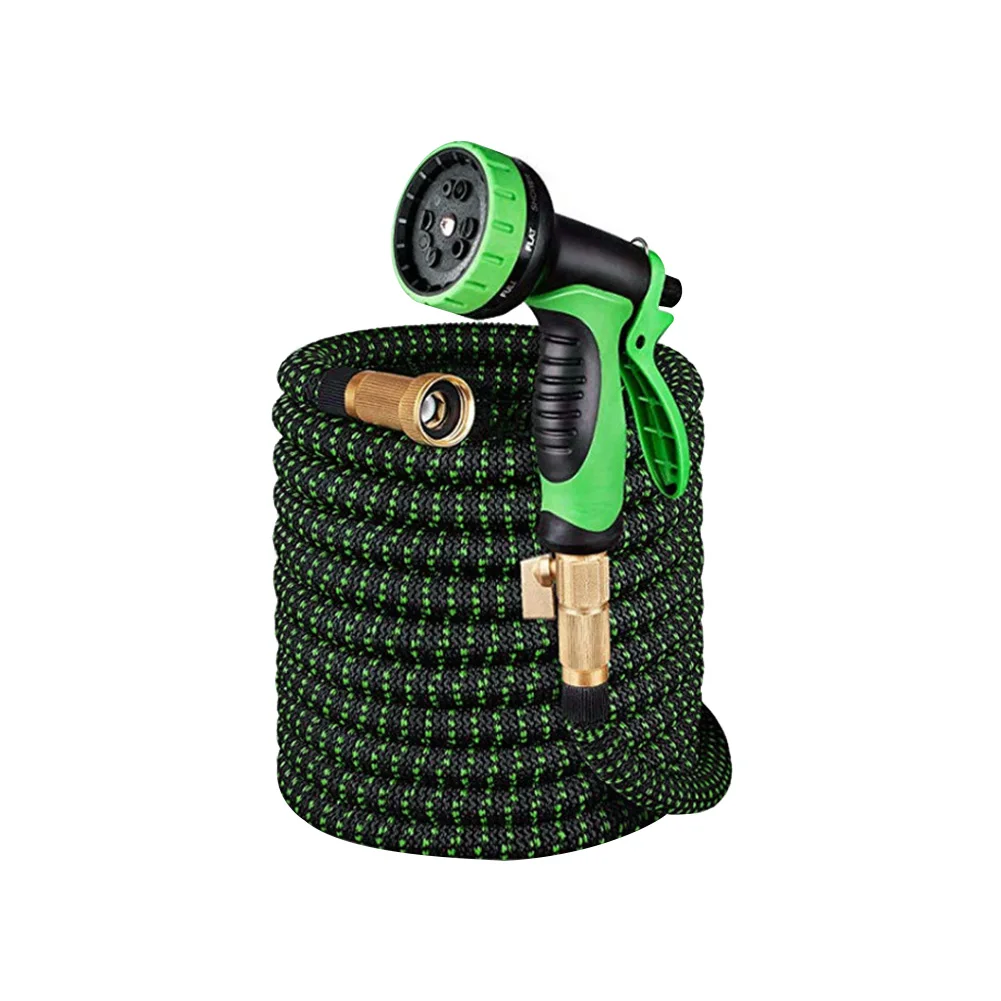 

50ft Expandable Watering With High Pressure Nozzle Home Flexible Garden Hose Car Washing Tool Leakproof Cleaning Accessories