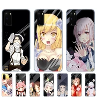 silicon case for samsung galaxy s20 plus ultra s10 lite phone cover for samsung note 10 plus lite lovely anime in the glass