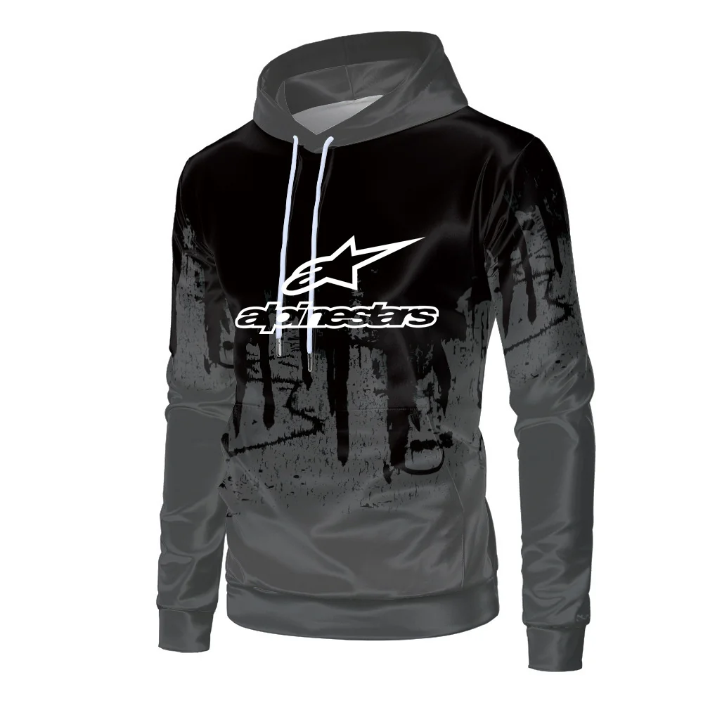 

Alpinestars Letter Printing Spring Autumn Hot Sale Men's Fashion Hip-Hop Hooded Pullover 2021 New Bicycle Casual Sportswear Top