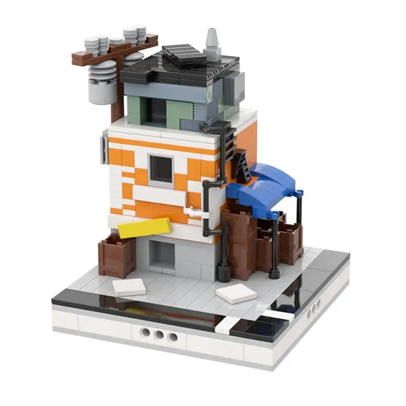 

The Model City Street View Modular Building Blocks Architecture Dining Hall Bricks Children Toys For Boys Adult Gift MOC