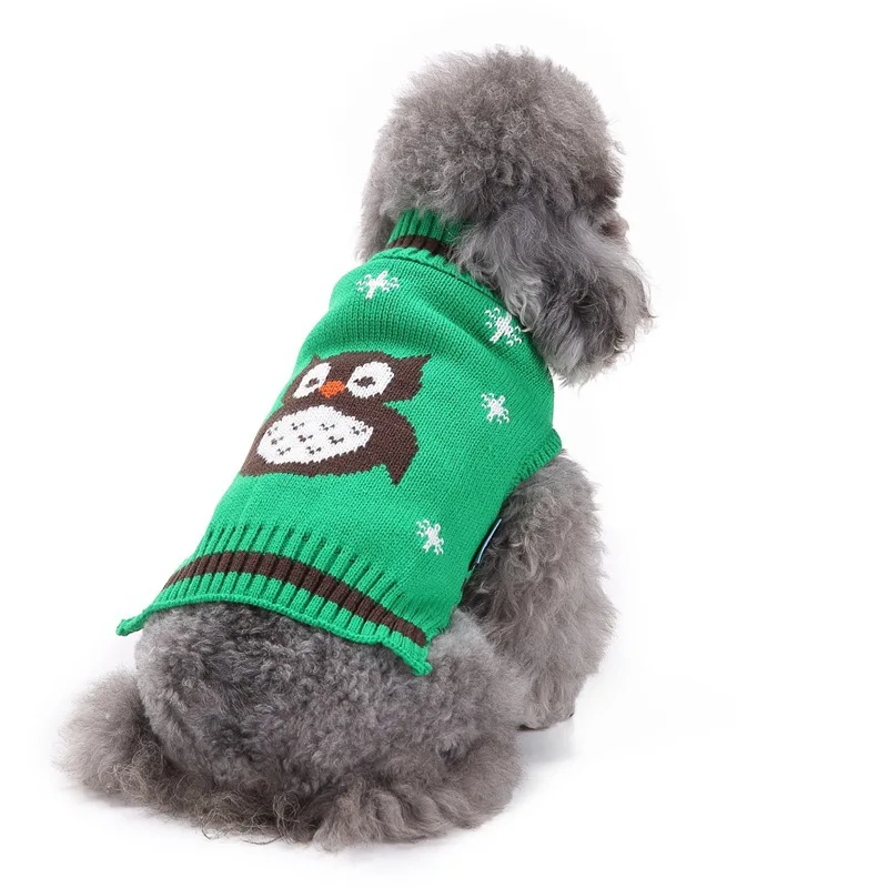 Свитер с совами и собаками для весны лета теплая одежда маленьких щенков | Дом сад