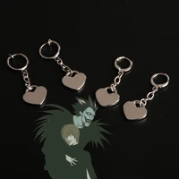 death note dangle earring women ryuk earrings woman creative anime heart pendant silver color fashion jewelry gift