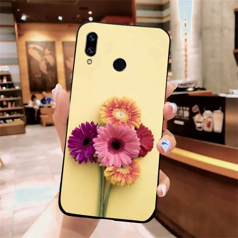 

Aesthetics Chic Minimal flower Phone Case For Xiaomi Redmi note 7 8 9 t k30 max3 9 s 10 pro lite