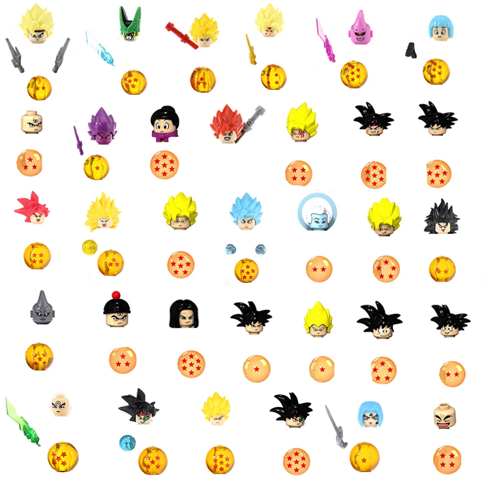 

Ball Z Mini Doll Action Figure Toy Son Gogeta Brudock Chiaotzu Tien Shinhan Dragon Figurine Building Block Brick Christmas Gifts
