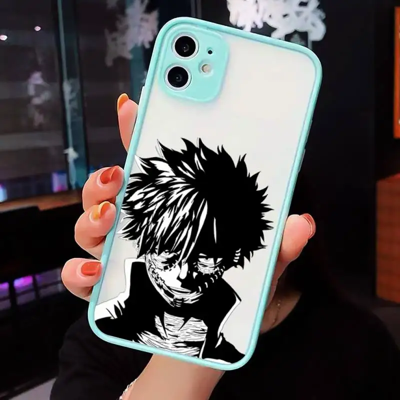 

dabi boku no hero academia manga Phone Cases matte transparent For iphone 7 8 11 12 plus mini x xs xr pro max cover