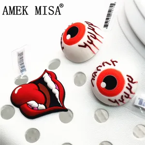 Аксессуары для обуви с высокой имитацией 3D дьявольского глаза, 3 шт.компл.