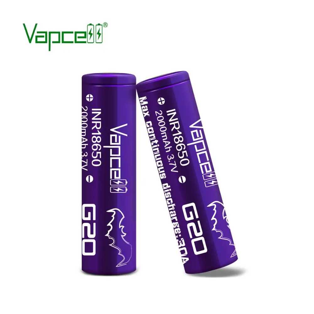 Бесплатная доставка оригинальный Vapcell G20 18650 2000mah 30A аккумулятор переобмотки H20 3 7 V
