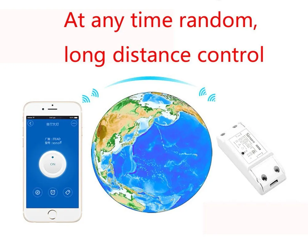 Беспроводной коммутационный модуль 4 # для умного дома Wi Fi с дистанционным