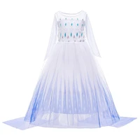 children costume kids new elsa pageant luxury clothing little girls princess carnival white vestidos party long sleeve clothes