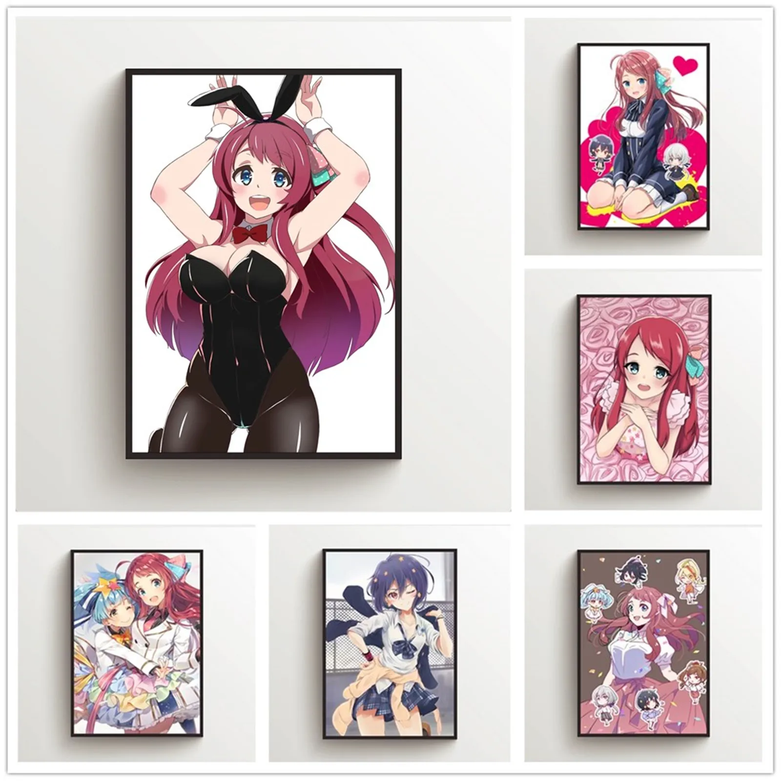 Картина на холсте WTQ аниме плакаты Zombieland Сага минимото Сакура Настенный декор