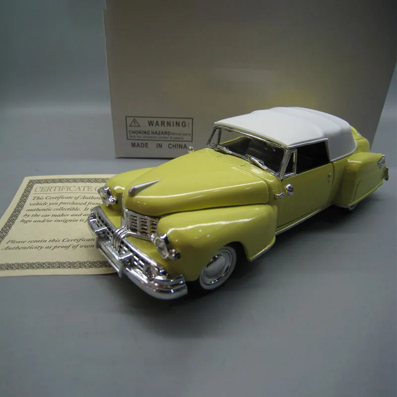 

1/32 1948 Lincoln Classic Car Model Toy Alloy Collection Vintage Four Doors Open Toys Vehicle With Original Box