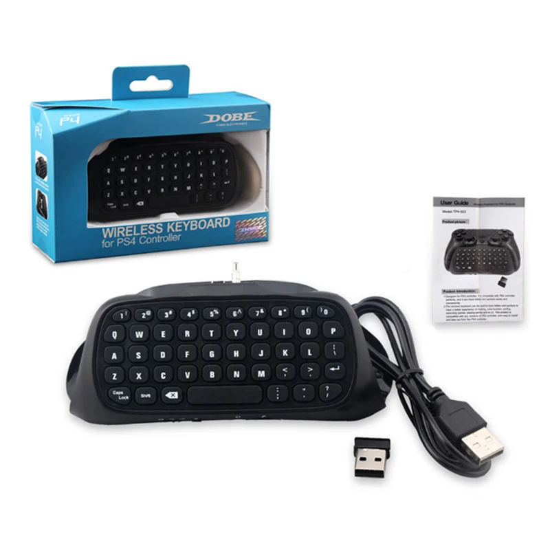 

PS4 Keyboard 2.4G Mini Wireless Keyboard With Touchpad Mouse For Backlit Handle Rechargeable Keyboard Messager Chatpad Adapter