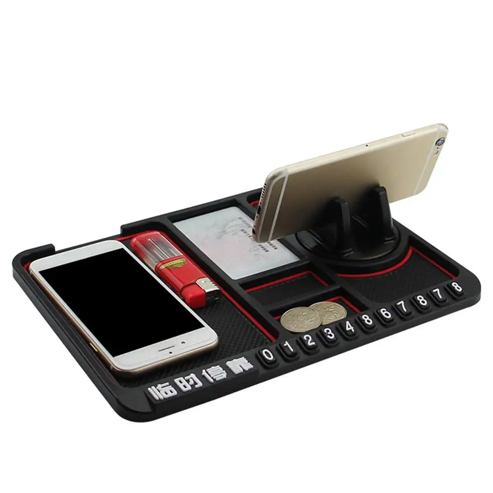 

Non-Slip Multi-Function Car Dashboard Pad Button Mobile Phone Bracket Bracket Pad Silicone Non-Slip Multi-Function Mobile Phone