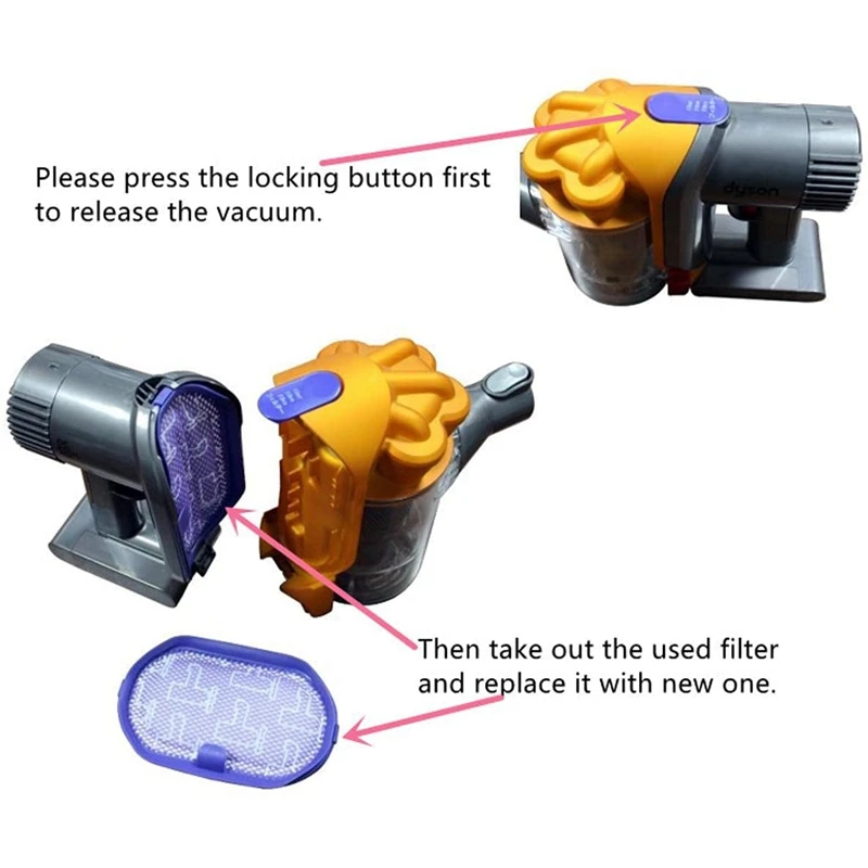 8Pcs Pre-Filter For Dyson DC30 DC31 DC34 DC35 DC44 DC45 DC56 Digital Slim Vacuum Cleaner Parts Dust HEPA Filters | Бытовая техника