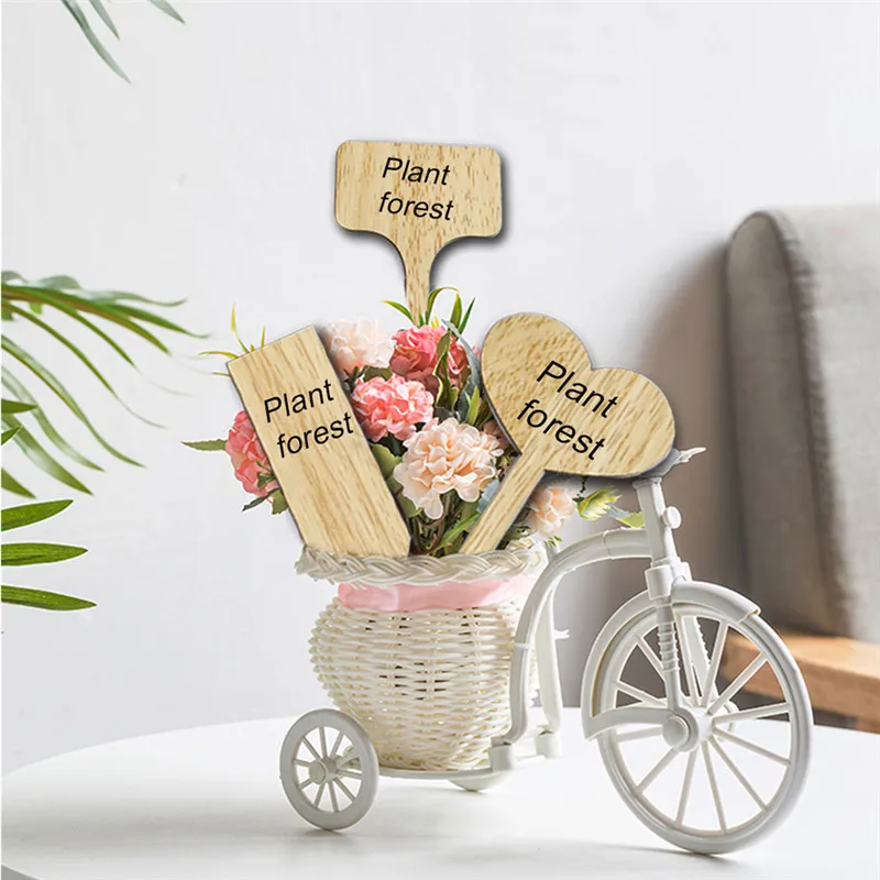 

10/20Pcs Bamboo Wooden Sign Gardening Plant Flower Label Insert Garden Markers For Plants Flower Potted Herbs Flowers Tools