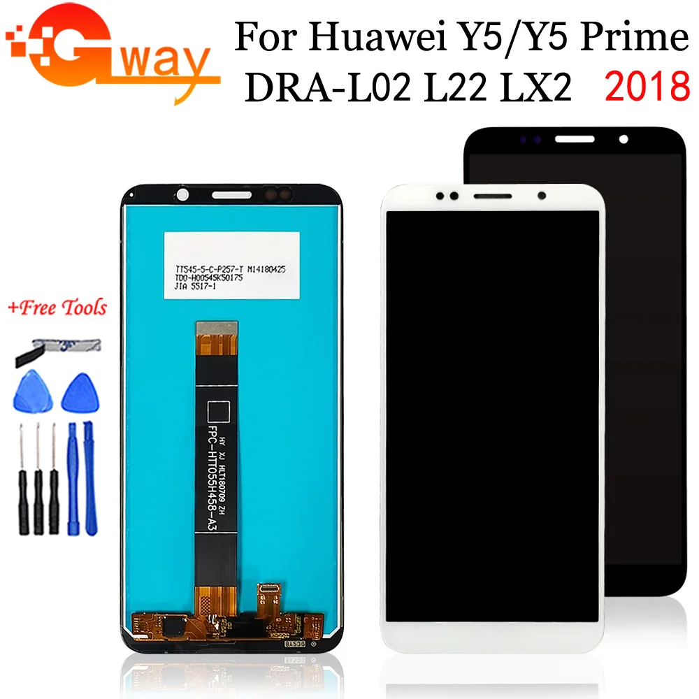 Новый 5 45 &quotдля Huawei Y5 2018/Y5 prime 2018 ЖК дисплей + кодирующий преобразователь