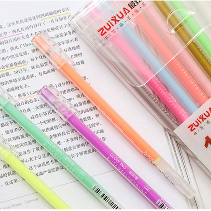 12 цветов Fineliner ручка консилер набор искусства Эскиз Рисование детей тонкий