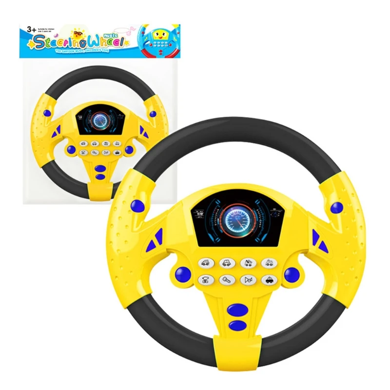 

Portable Simulated Driving Steering Wheel Copilot Toy, Simulated Driving Controller, Childrens Educational Sounding Toy