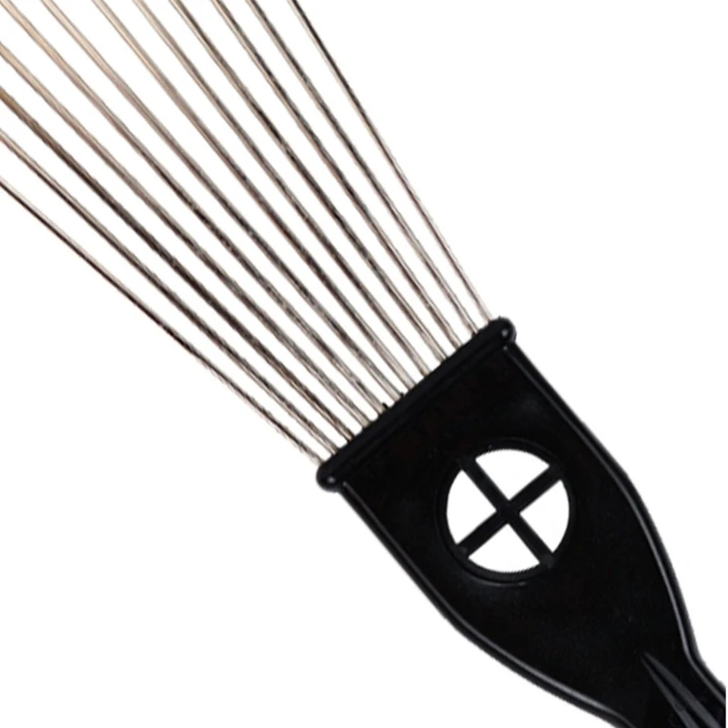 Металлический широкозубчатый афро-палочка для завивки волос гребень париков