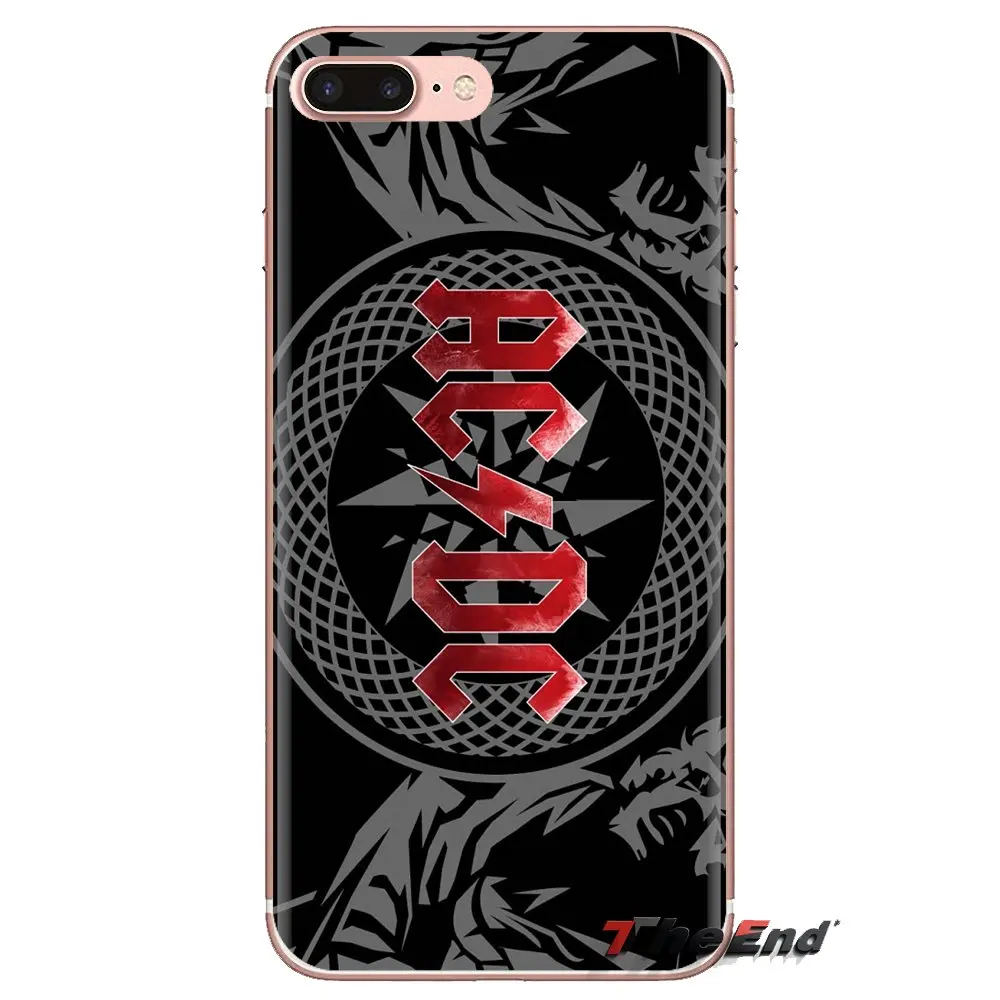 Музыка ACDC AC DC Малкольм Angus прозрачные мягкие чехлы для samsung Galaxy S3 S4 S5 мини S6 S7 край S8