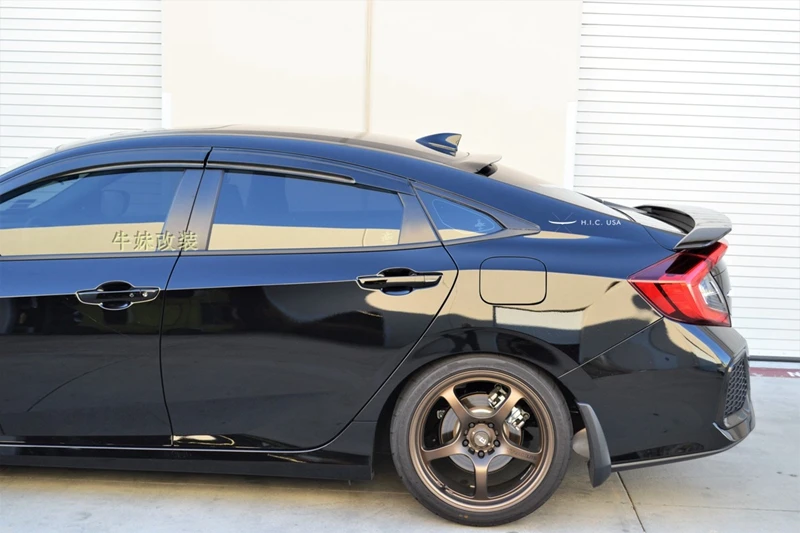 Для Honda Civic- модель спойлер на крыше высокое качество PMMA материал Автомобильный задний спойлер Civic спойлер на крыше