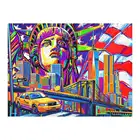 Нью-Йорк цвета городской алмаз живопись круглый квадратный полный дрель DIY мозаика вышивка 5D крестиком сценическая Статуя Свободы