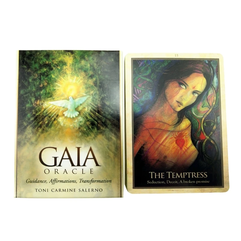 

Y1UC Gaia Oracle 45-Card Deck Tarot English Version Party Board Game Divination Fate